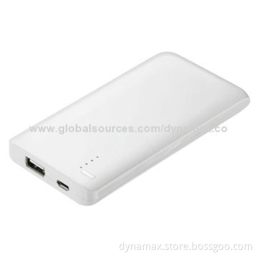 Portable Power Bank, Li-ion Polymer Battery/4,000mAh, Power Efficiency Above 80%, Ultra-thin Design